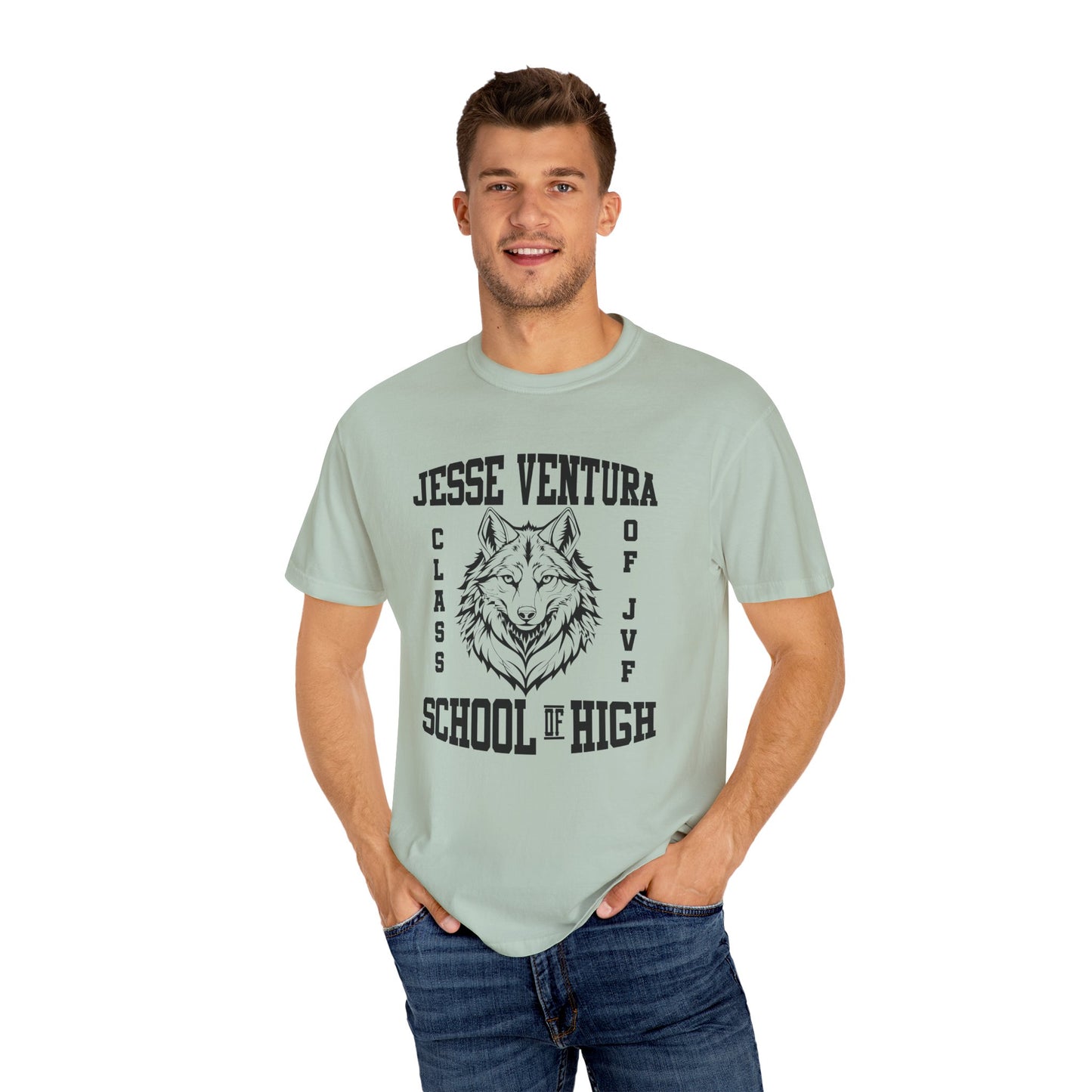 JVF SCHOOL OF HIGH Unisex Garment-Dyed T-shirt